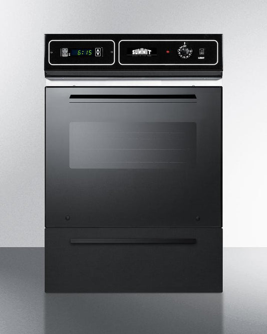 Summit TEM715DK 24" Wide Electric Wall Oven, 115v