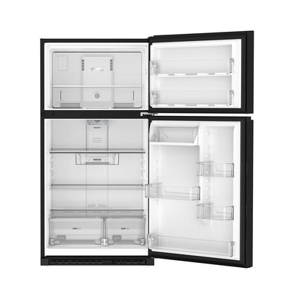 WRTX3021TB Whirlpool® 32.8-inch Wide Top Freezer Refrigerator with Total Coverage Cooling- 21.3 Cu. Ft.