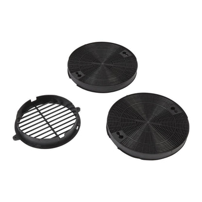 Kitchenaid W10490330 Range Hood Recirculation Kit with (2) charcoal filters, (1) black vent cover and (2) mounting screws, fits UXL5430BSS