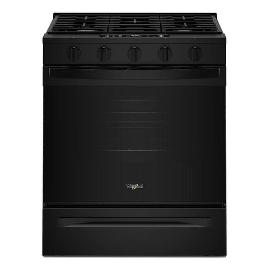 Whirlpool WSGS5030SB 30-inch Gas Smart Range with Air Cooking Technology