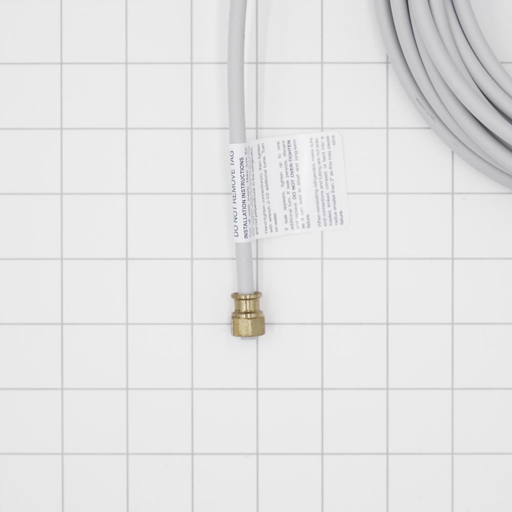 Maytag W10267701RP Refrigerator Water Line Installation Kit, Gray, with 25' of PEX tubing and 1/4" fittings for ice and water hook up