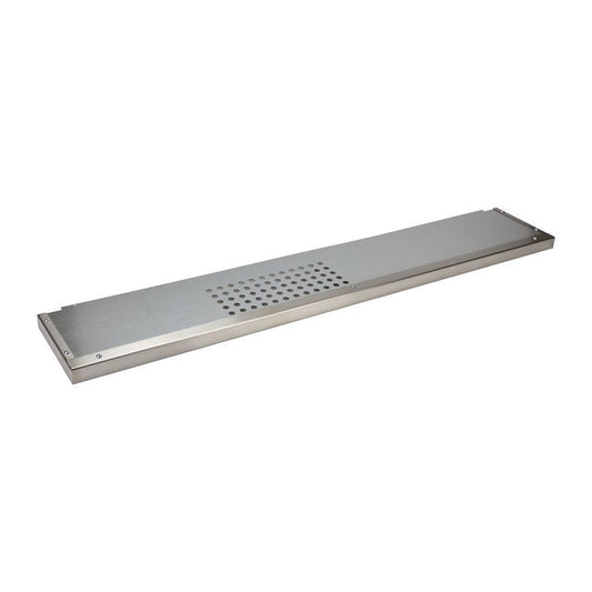 Whirlpool W10115777 Stainless Steel Backsplash - for 48" W Range or Cooktop, Size: 48" W x 9" H