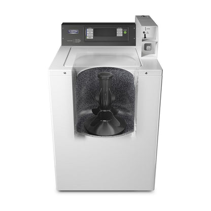 Maytag MAT24PDAWW Commercial Top-Load Washer, Coin Drop Installed