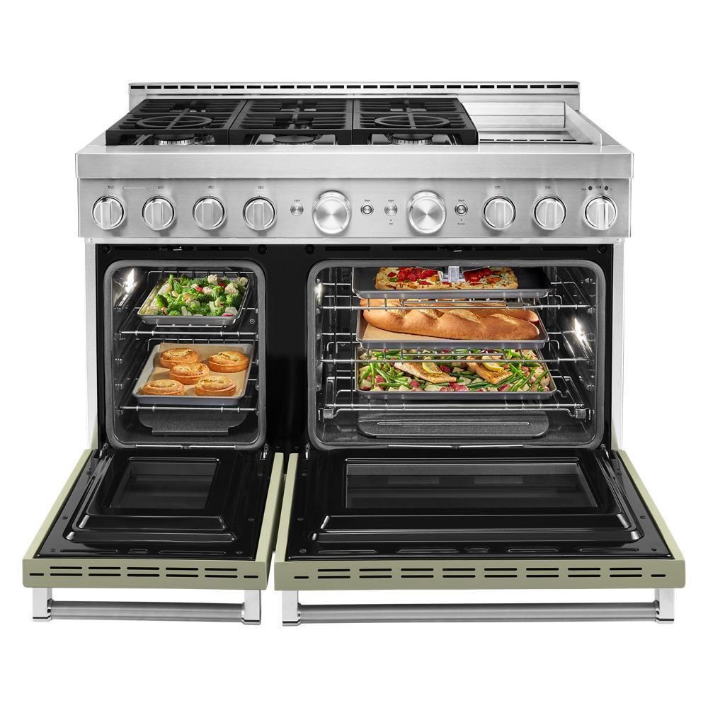 KFGC558JAV KitchenAid® 48'' Smart Commercial-Style Gas Range with Griddle