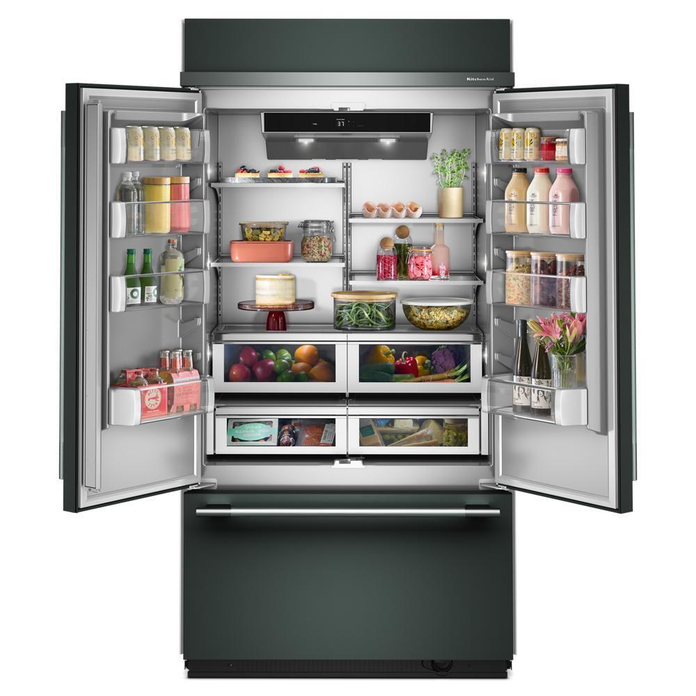 Kitchenaid KBFN542SJP 24.2 Cu. Ft. 42" Built-In French Door Bottom Mount Refrigerator with Platinum Interior