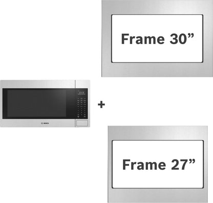 Bosch HMB30155UC 300 Series, Built-In Microwave, 24'', Door Hinge: left, Stainless steel