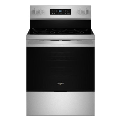 Whirlpool WFES5030RS 30-inch Energy Star Electric Range with Air Cooking Technology, No Preheat Air Fry and Air Baking and Self Clean