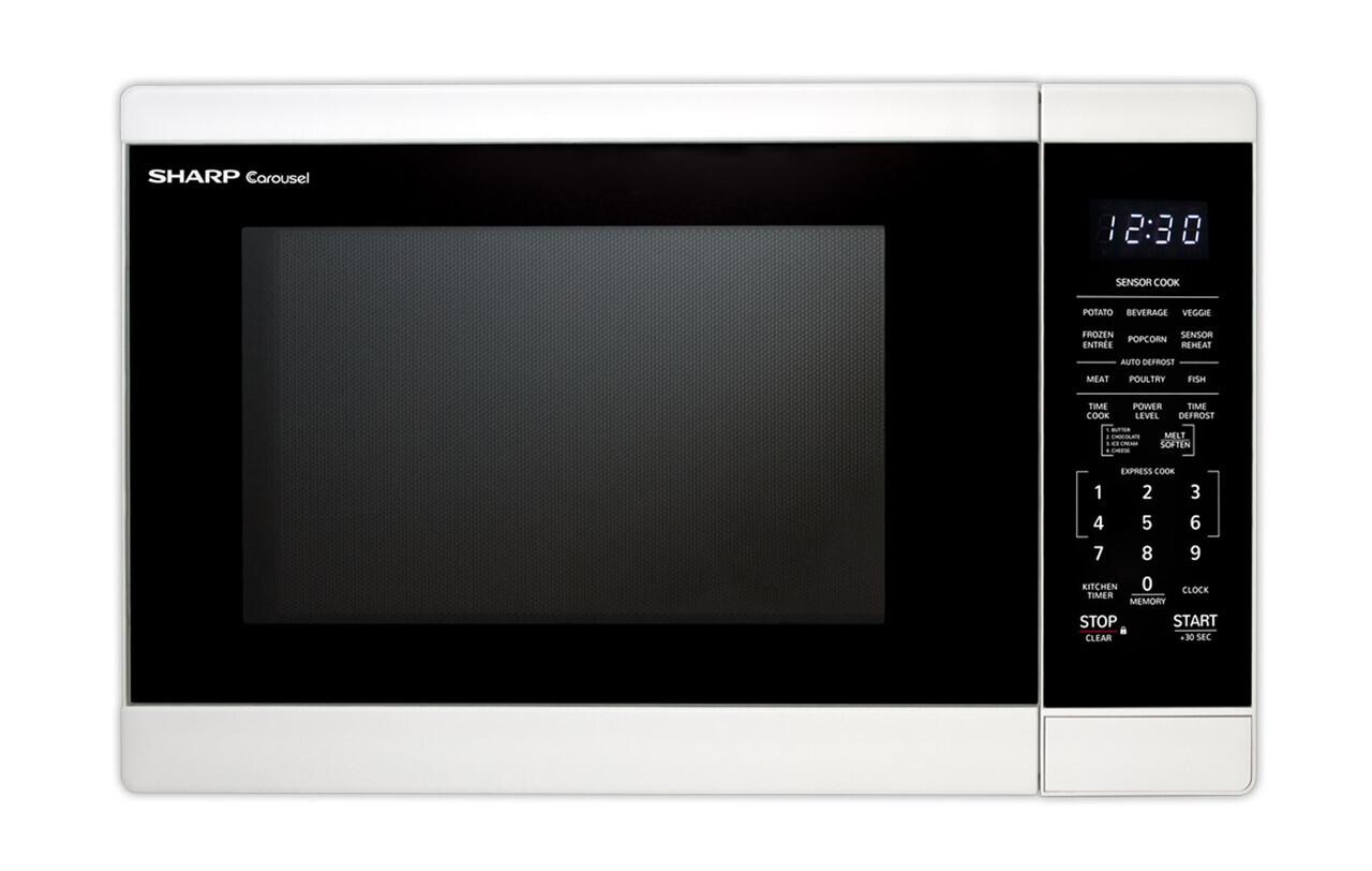 Sharp 1.4 cu. ft. White Countertop Microwave Oven