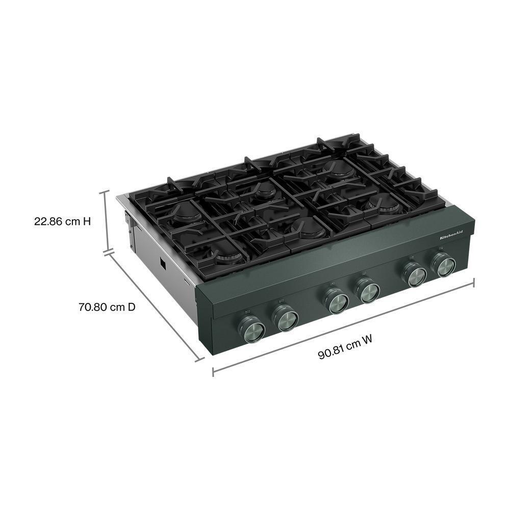 KCGK936TJP KitchenAid® 36-inch 6-Burner Gas Commercial-Style Rangetop