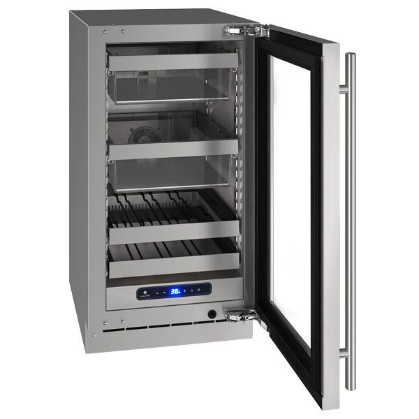 U-Line UHBV518SG51A Hbv518 18" Beverage Center With Stainless Frame Finish and Left-hand Hinge Door Swing and Lock (115 V/60 Hz)