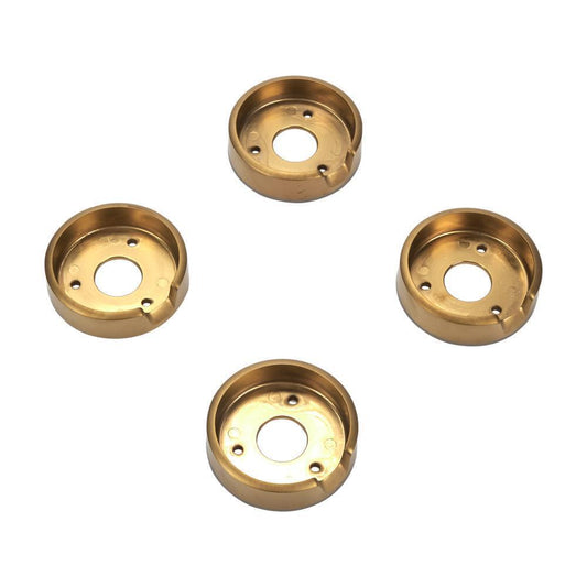 Kitchenaid W11323068 JennAir Bezel (Set of 4) for Rise-Style Commercial Range and Rangetop Knobs - Brass