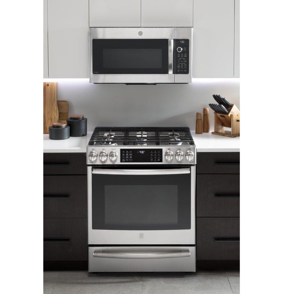 GE Profile™ 30" Smart Slide-In Front-Control Gas Range