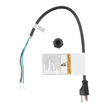 Whirlpool W11670634 1.7' Dishwasher Power Cord 3 Wire 15 Amp Straight Plug
