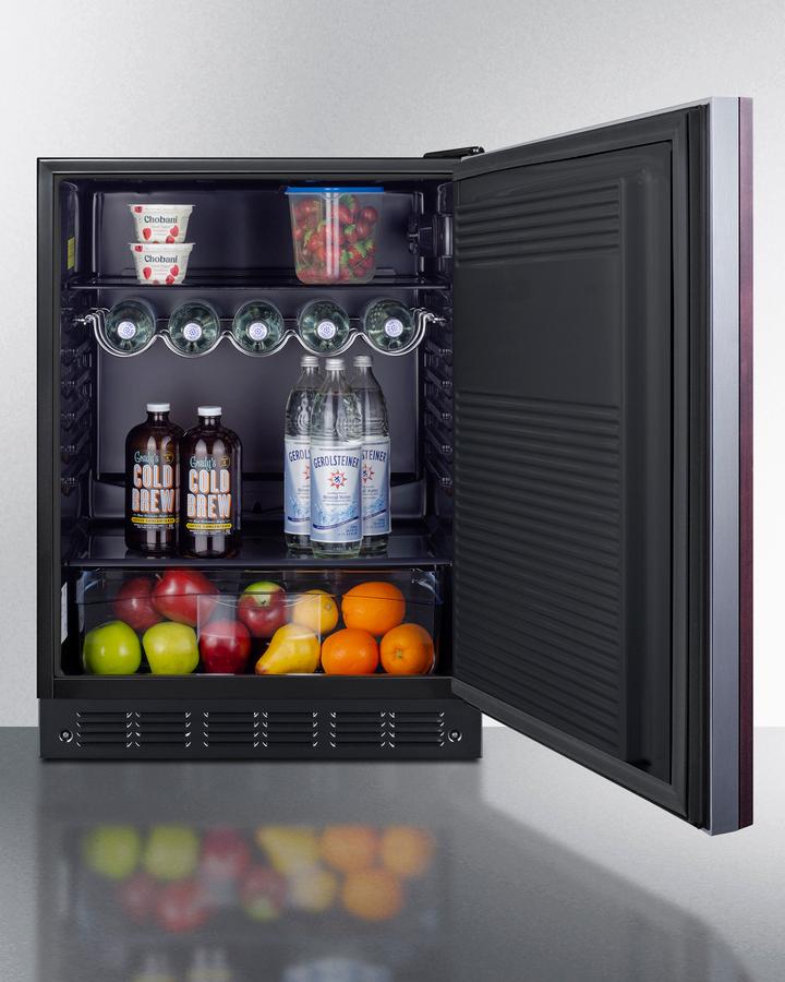 Summit FF708BLSSIFADA 24" Wide All-refrigerator, ADA Compliant (panel Not Included)