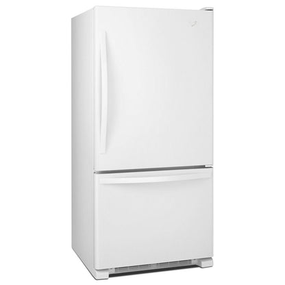 Whirlpool WRB322DMBW 33-inches wide Bottom-Freezer Refrigerator with SpillGuard™ Glass Shelves - 22 cu. ft