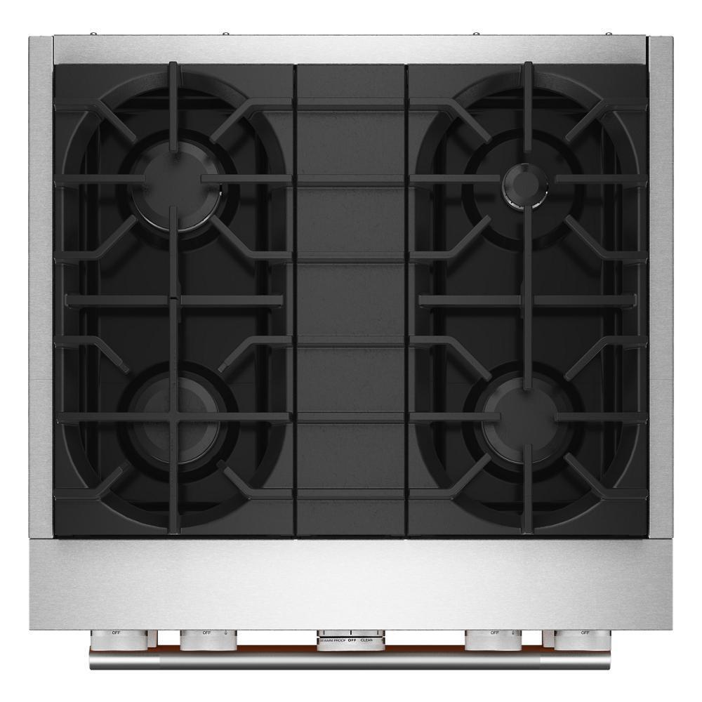 Kitchenaid KFDS930SDC 30-Inch 4 Burner Commercial-Style Dual Fuel Range with No Preheat Air Fry Mode