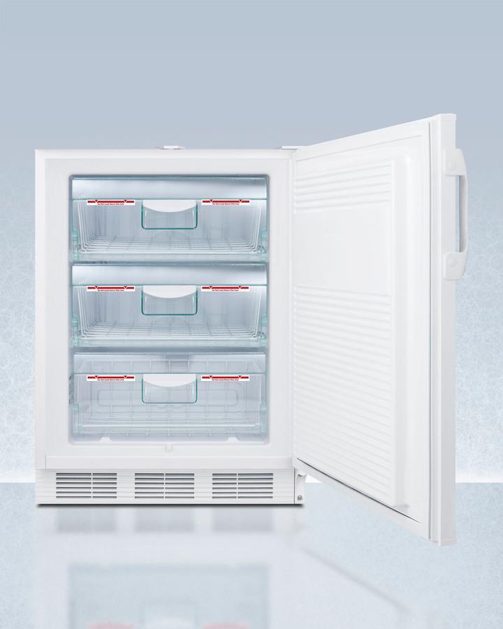 Summit VT65MLVAC456ADA 24" Wide Built-in All-freezer, Certified To Nsf/ansi 456 Standard for Vaccine Storage, ADA Compliant