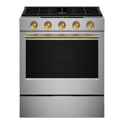 Kitchenaid W11773968 Brass Handle and Knob Hardware Accessory Kit for KitchenAid® Slide-In ConvectionRange