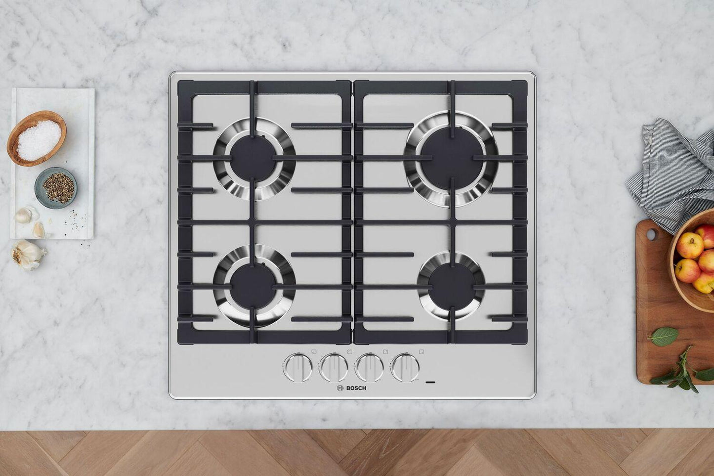 Bosch NGM5453UC 500 Series, Gas hob, Stainless steel