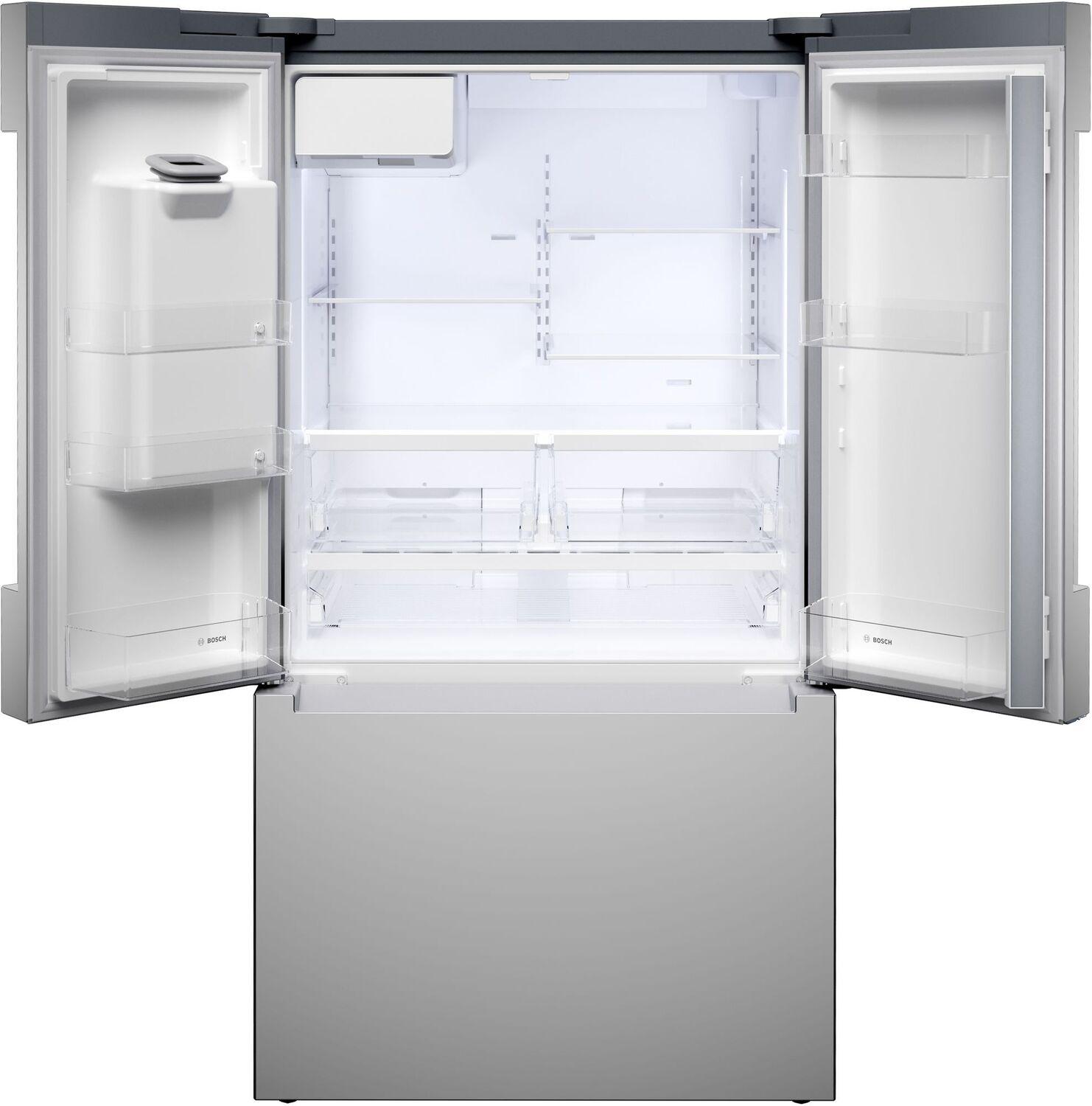 Bosch B36FD10ENS 100 Series French Door Bottom Mount Refrigerator 36" Stainless steel (with anti-fingerprint)