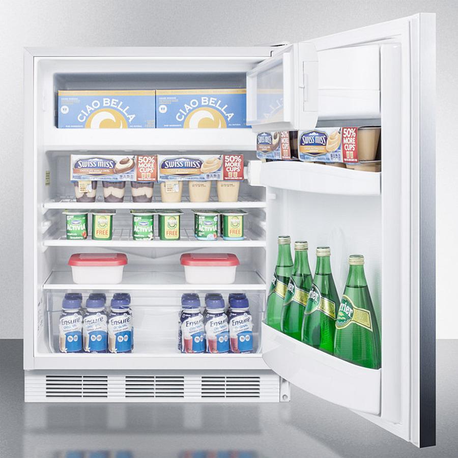 Summit 24" Wide Refrigerator-freezer, ADA Compliant