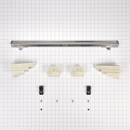 Kitchenaid W10801481 JennAir 27-IN Oven Flush Installation Trim Kit - Stainless Steel for Built-In Oven/Microwave Combination Models (JMW2427DS)