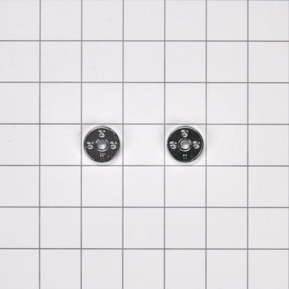 Whirlpool W10846205 Refrigerator Handle Medallion Kit with 2 Medallions and Wrenches for KAD Models - Chrome