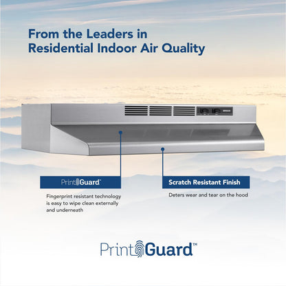 4124SF Broan® 24-Inch Ductless Under-Cabinet Range Hood, Stainless Finish