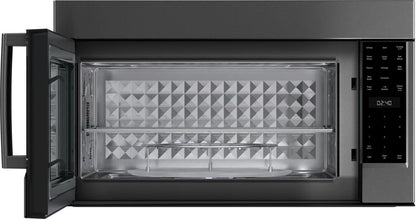 Bosch HMV8045U 800 Series, Over-The-Range Microwave, 30'', Door Hinge: left, Black stainless steel