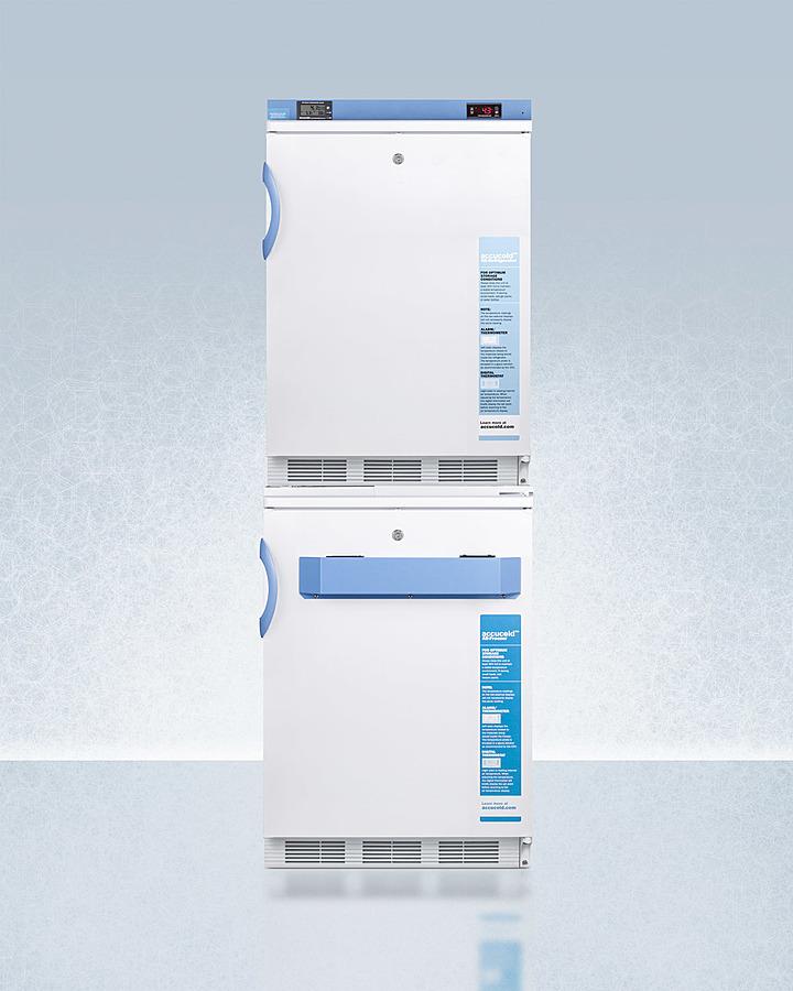 Summit FF7LWVT65MLSTACKMED2 24" Wide All-refrigerator/all-freezer Combination