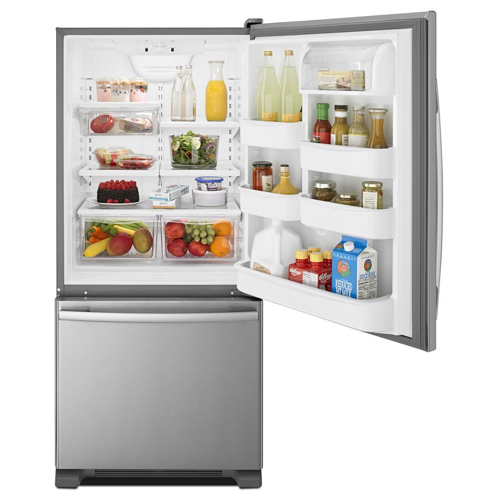 Amana ABB1924BRM 29-inch Wide Bottom-Freezer Refrigerator with EasyFreezer™ Pull-Out Drawer -- 18 cu. ft. Capacity