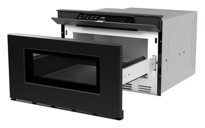 SMD2479MB Sharp 24 in. 1.2 cu. ft. Deco Series Built-In Smart Microwave Drawer™ Oven with Easy Wave Open in Black