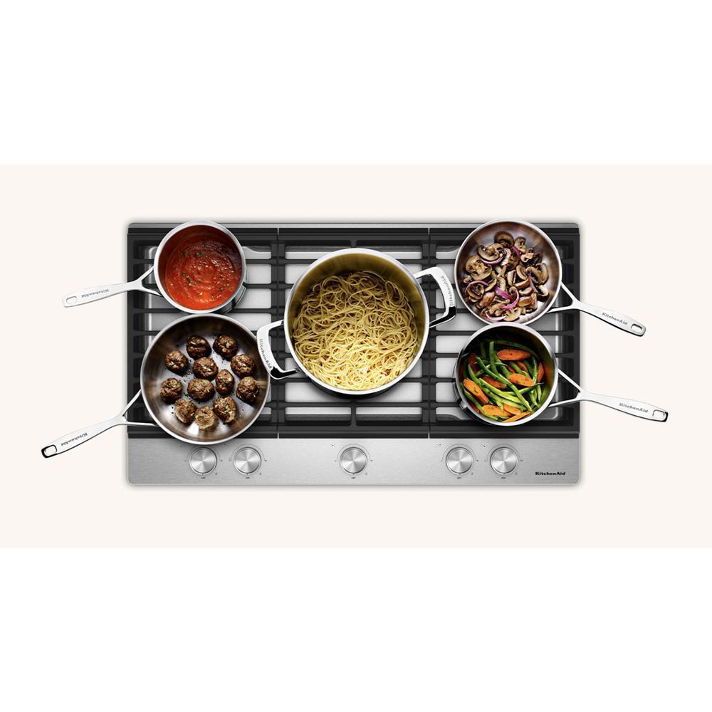 KCGK336SSS KitchenAid® 36 in. Gas Cooktop with 5 Versatile Burners