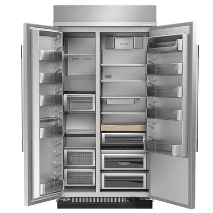 Kitchenaid KBSN748SPS 48" Built-In Side-by-Side Refrigerator with Platinum Interior