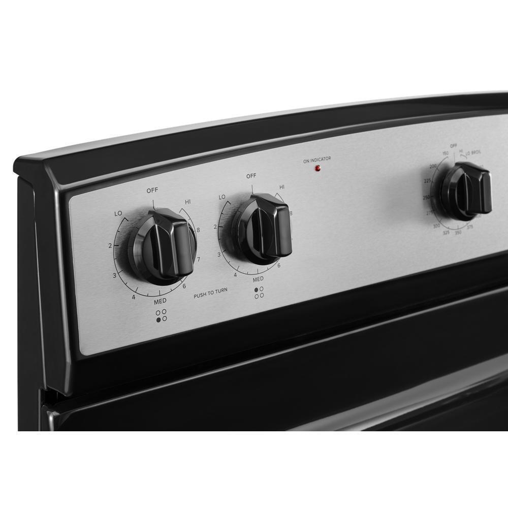 ACR4203MNS Amana® 30-inch Electric Range with Easy-Clean Glass Door