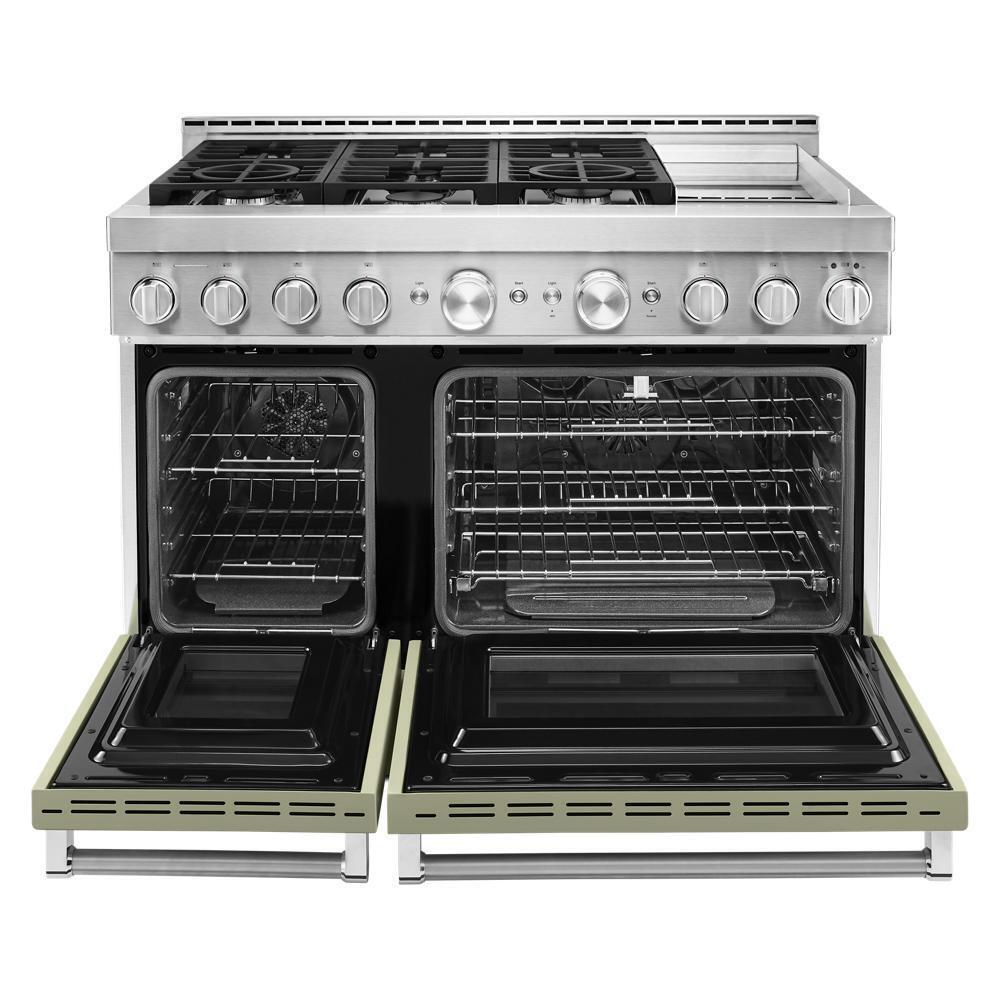 KFGC558JAV KitchenAid® 48'' Smart Commercial-Style Gas Range with Griddle