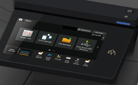 Sharp BPC545PW BP-C545PW Color Printer Prints up to 45 pages per minute Maximum paper capacity of 2,350 sheets Exceptional Image Quality with 1,200 x 1,200 dpi print resolution