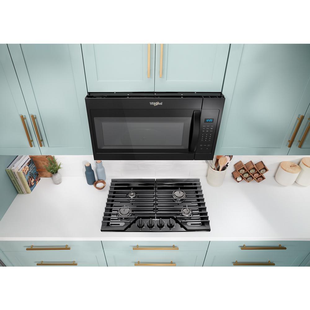 Whirlpool WCGK3030PB 30-inch Gas Cooktop with SpeedHeat™ Burners