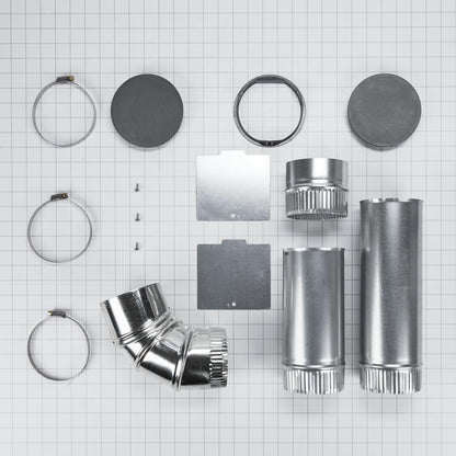 Maytag W10858320 4-way dryer side vent kit that fits WED9500EC, WED9500EW, WGD9500EC, WGD9500EW, YWED9500EC, and YWED9500EW