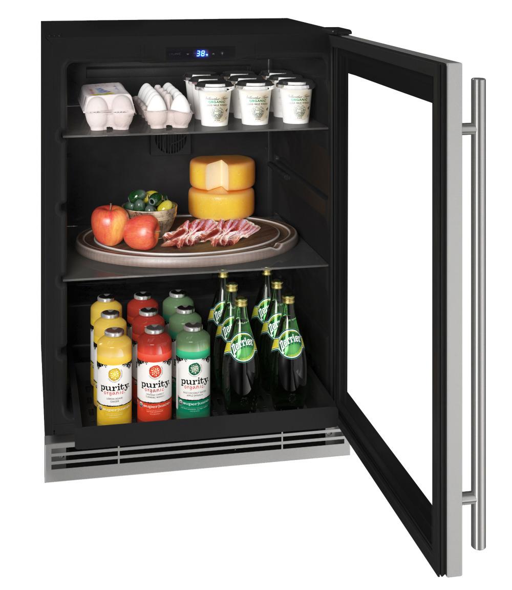 U-Line UHRE124SG01A Hre124 24" Refrigerator With Stainless Frame Finish (115 V/60 Hz)