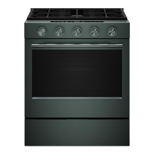 Kitchenaid KSGS530SJP 5.0 Cu. Ft. Smart Slide-in Gas Range with Convection Cooking Modes and 2-in-1 Burner