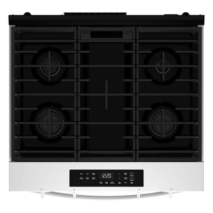 Whirlpool WSGS3330TW 30-inch Gas Range with No Preheat Mode and Slow Cook