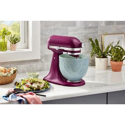 Kitchenaid KSM2CB5LB 5 Quart Spring Leaves Ceramic Bowl