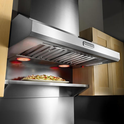 Maytag W10225949 Stainless Steel Backsplash with Dual Position Shelf, measures 36" W x 22" H - for 36" Range or Cooktop