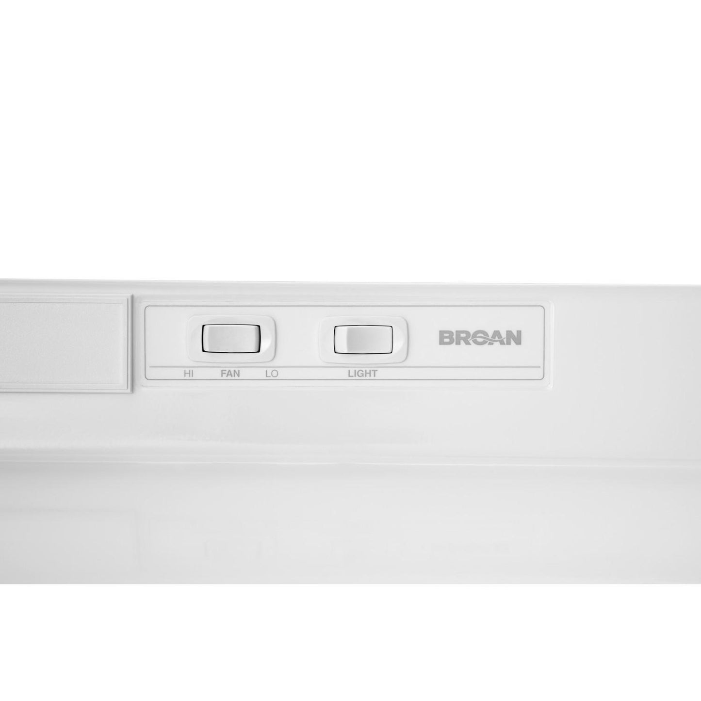 Broan® 42-Inch Convertible Under-Cabinet Range Hood, 230 Max Blower CFM, White-on-White