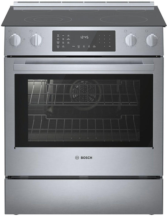 Bosch HEI8056U 800 Series, Electric slide-in range, 30'', Stainless steel