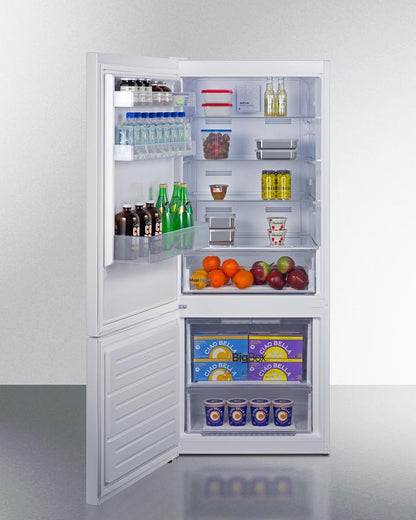 Summit FFBF151WLHD 28" Wide Bottom Mount Refrigerator-freezer