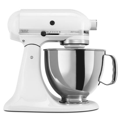 Kitchenaid RRK150WH Refurbished Artisan® Series 5 Quart Tilt-Head Stand Mixer