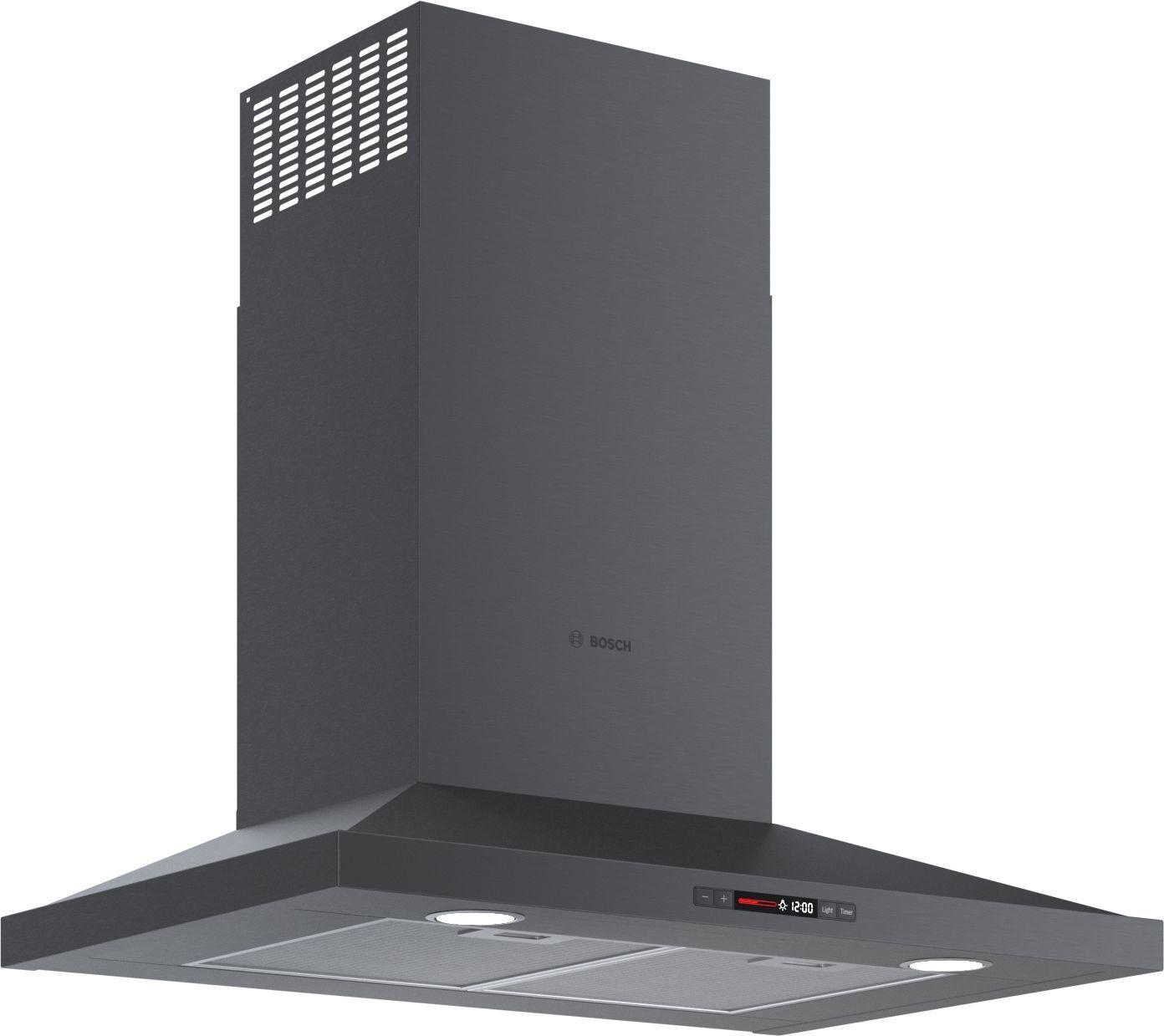 Bosch HCP80641UC 800 Series, wall-mounted cooker hood, 30'', Black stainless steel