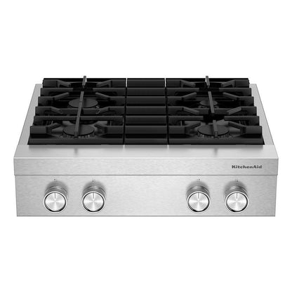 KCGK930TSS KitchenAid® 30-inch 4-Burner Gas Commercial-Style Rangetop